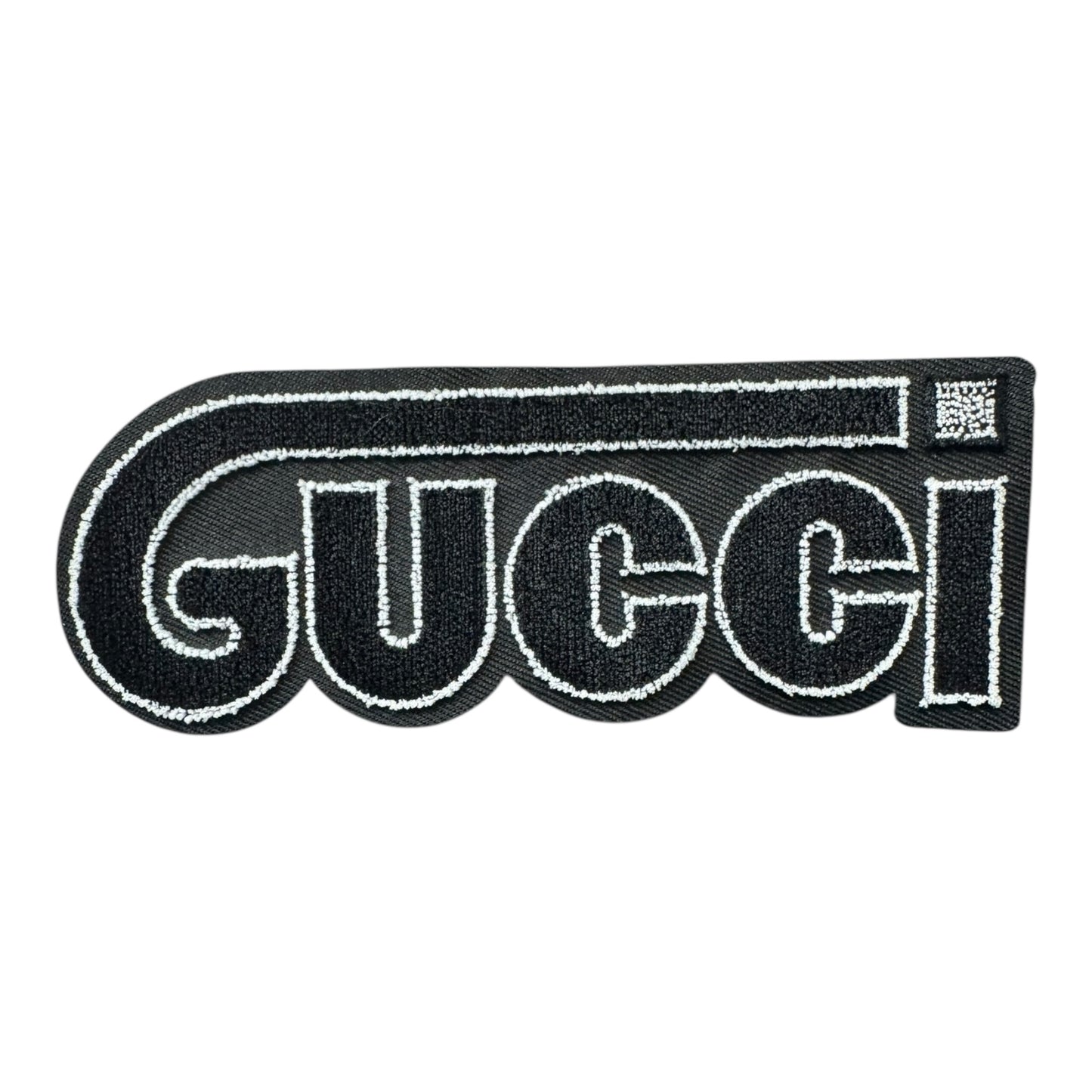 GG-INSPIRED CHENILLE BLK/WHITE WORD