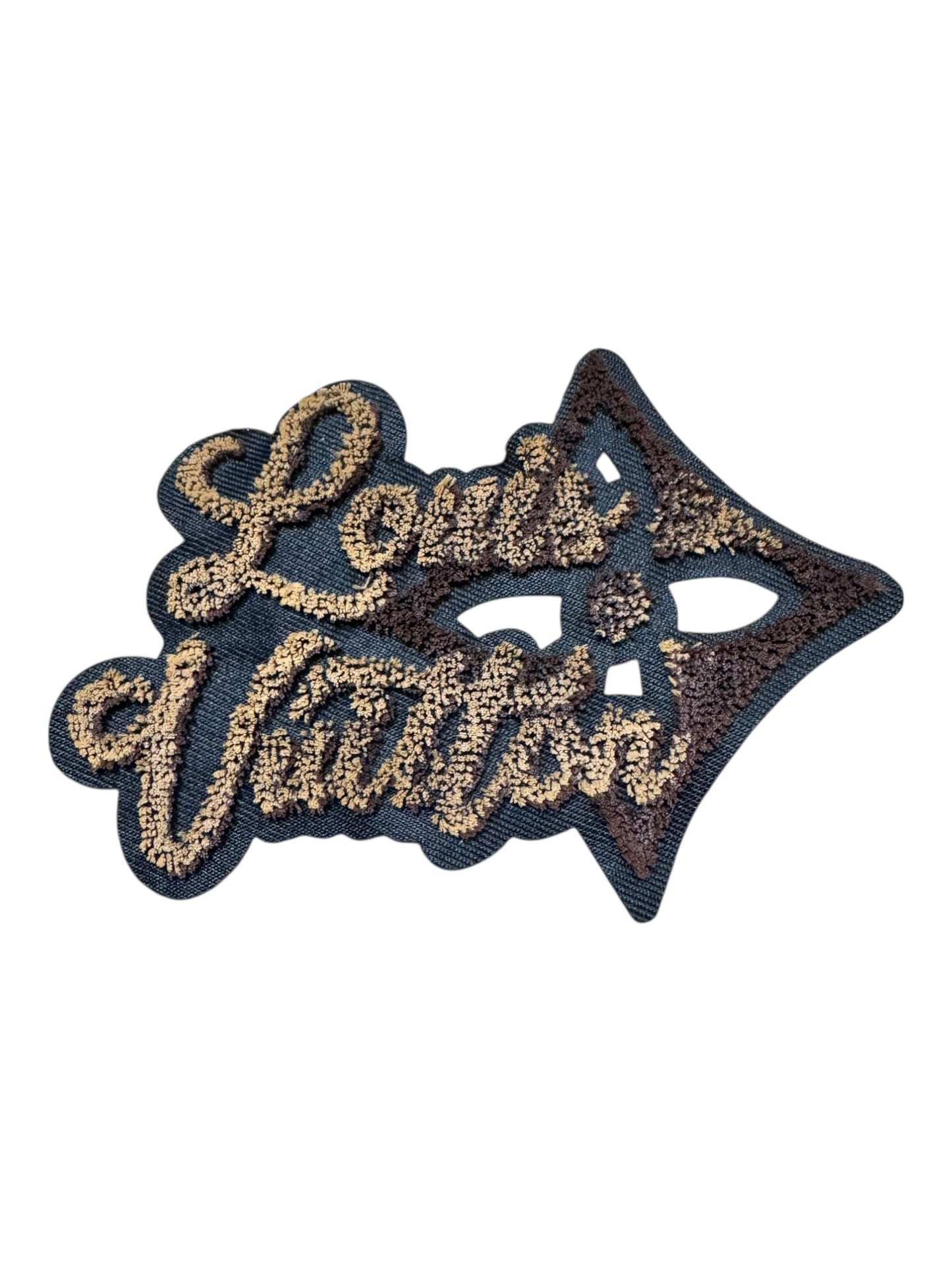 LV-INSPIRED BROWN CHENILLE ARROW