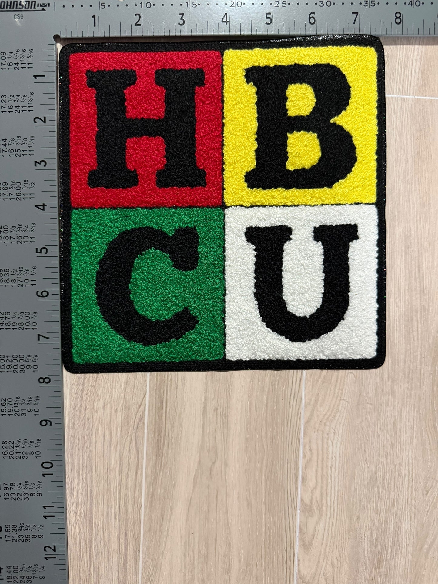 HBCU chenille block patch Large