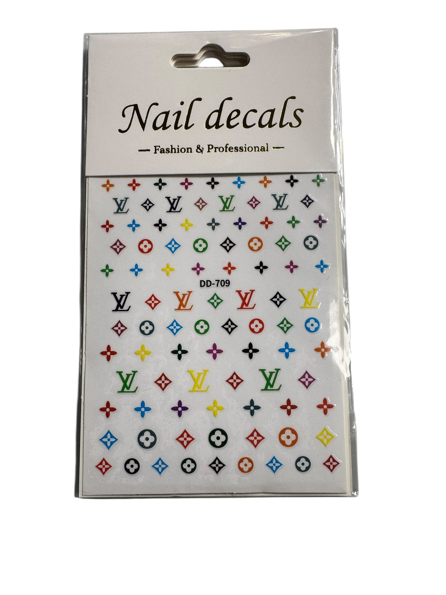 LV INSPIRED NAIL DECALS-7