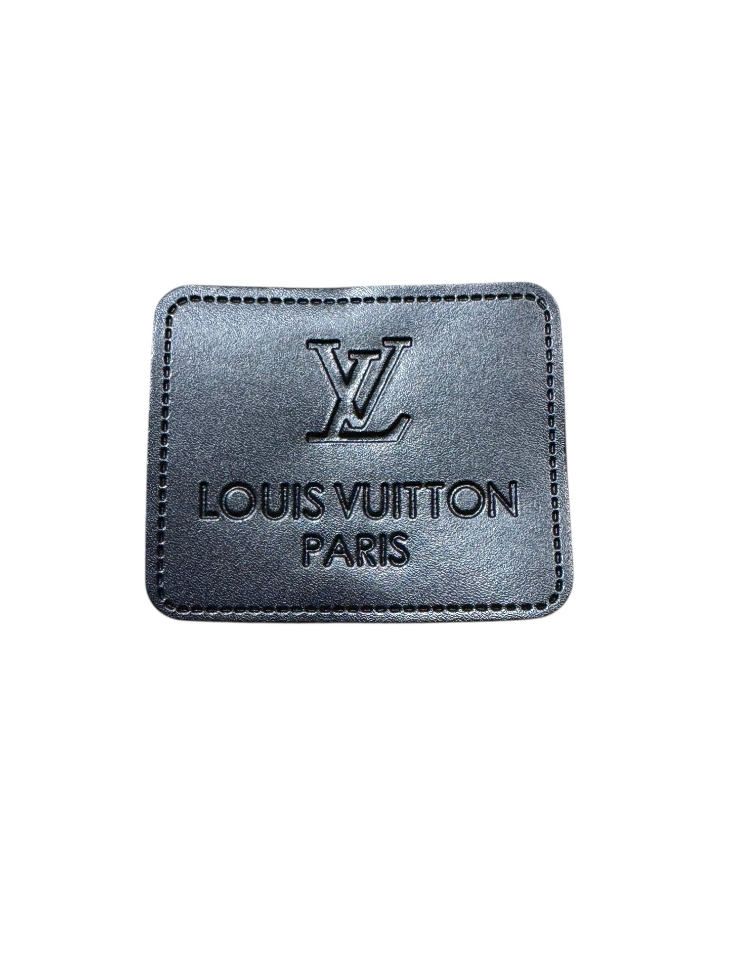 LV-INSPIRED black LEATHER TAGS