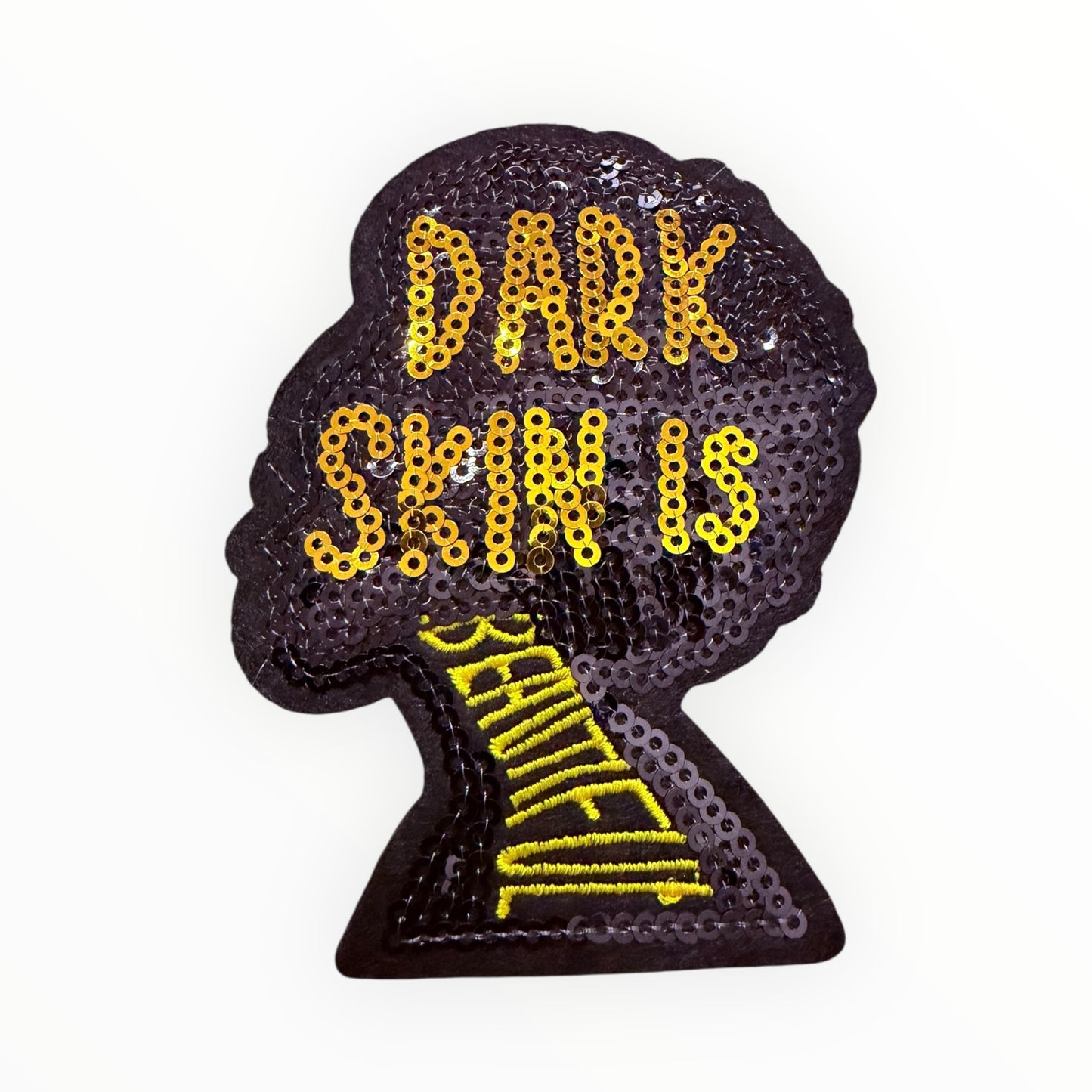 Dark Skin Is Beautiful Sequin Patch