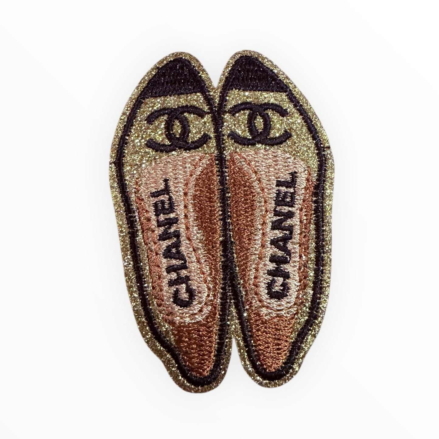 CC Glitter heel luxury-inspired shoe patch set