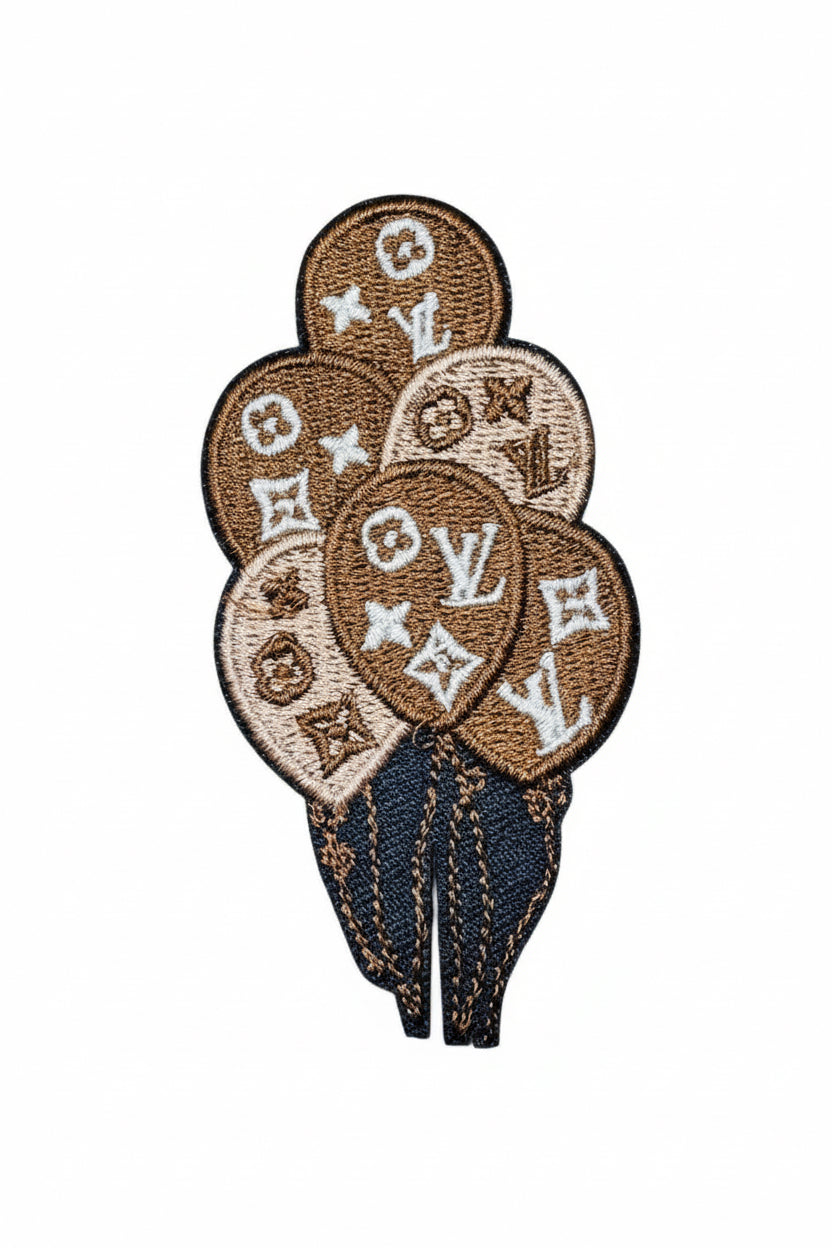 LV-INSPIRED BROWN/TAN BALLON BOUQUET