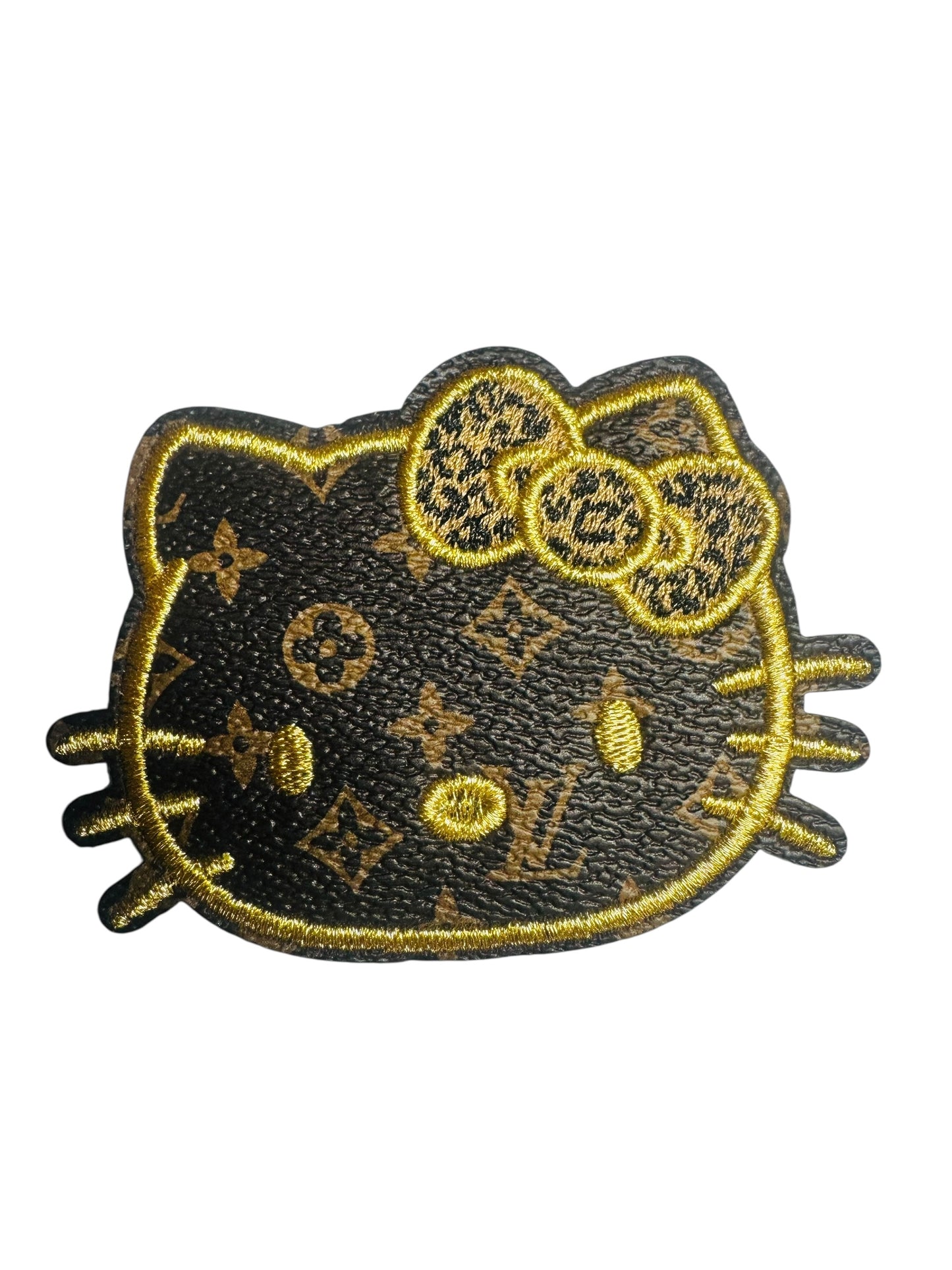LV INSPIRED BROWN/GOLD HELLO KITTY