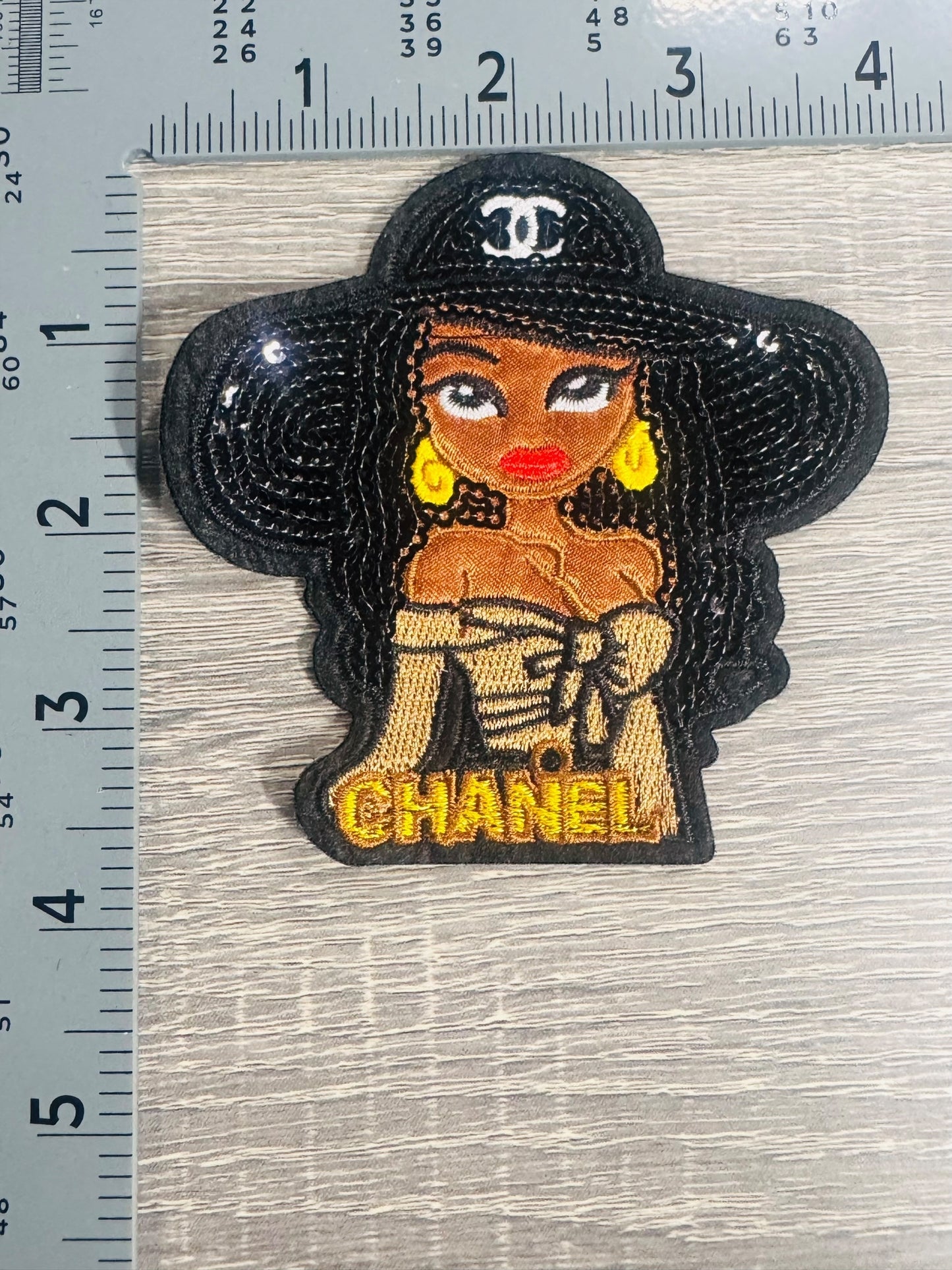 Luxury-Inspired Glam Girl Embroidered Patch