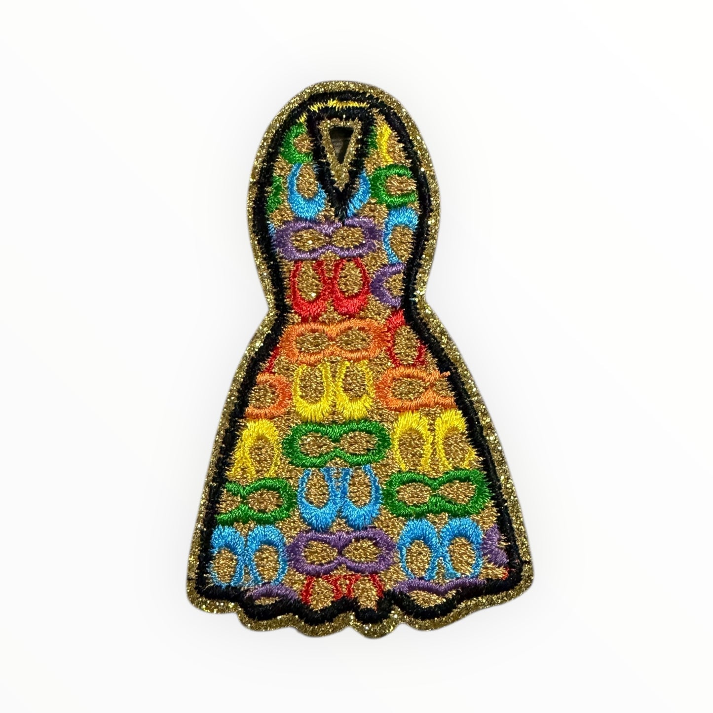 Designer-inspired bell dress patch