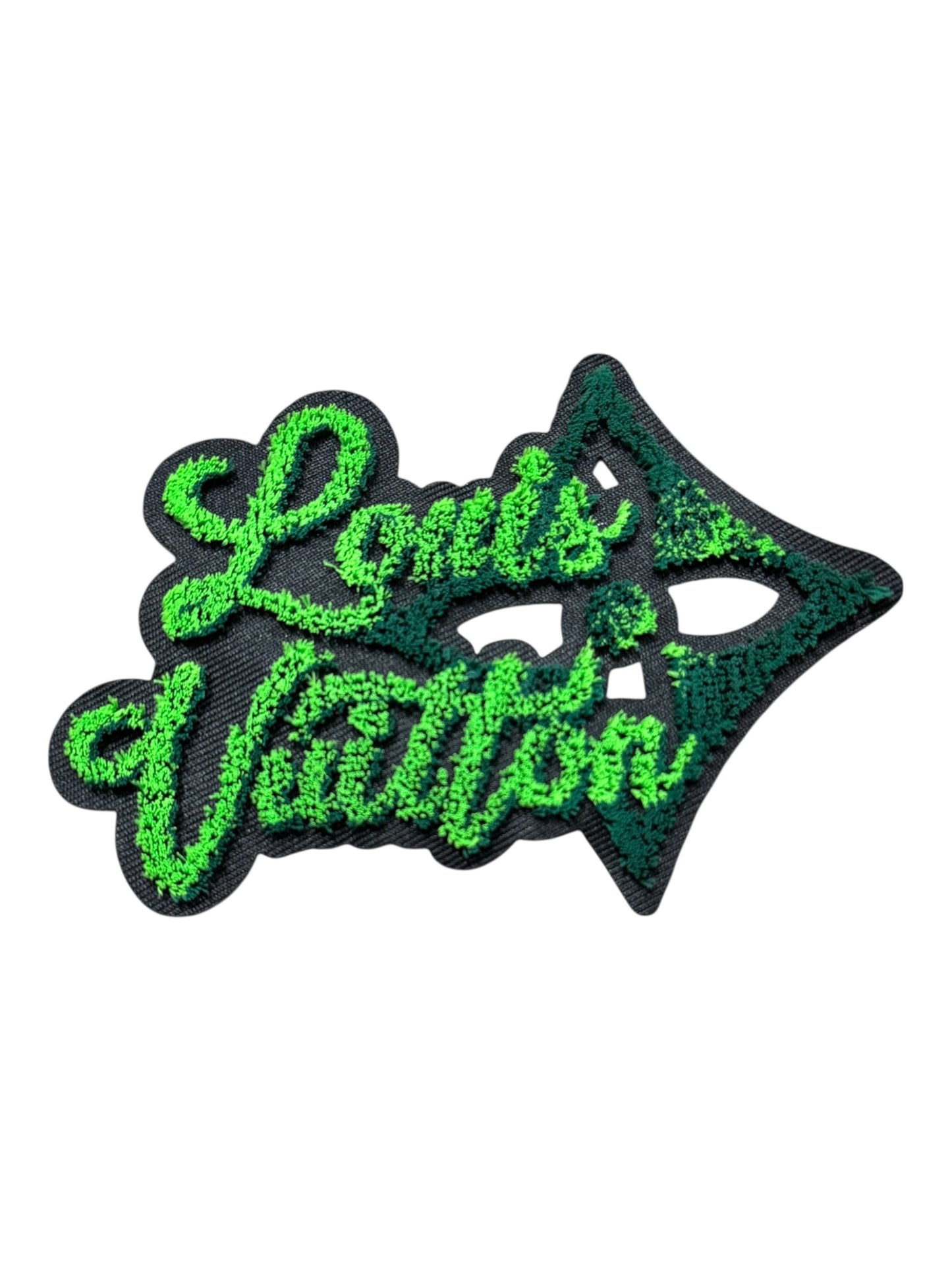 LV-INSPIRED GREEN CHENILLE ARROW