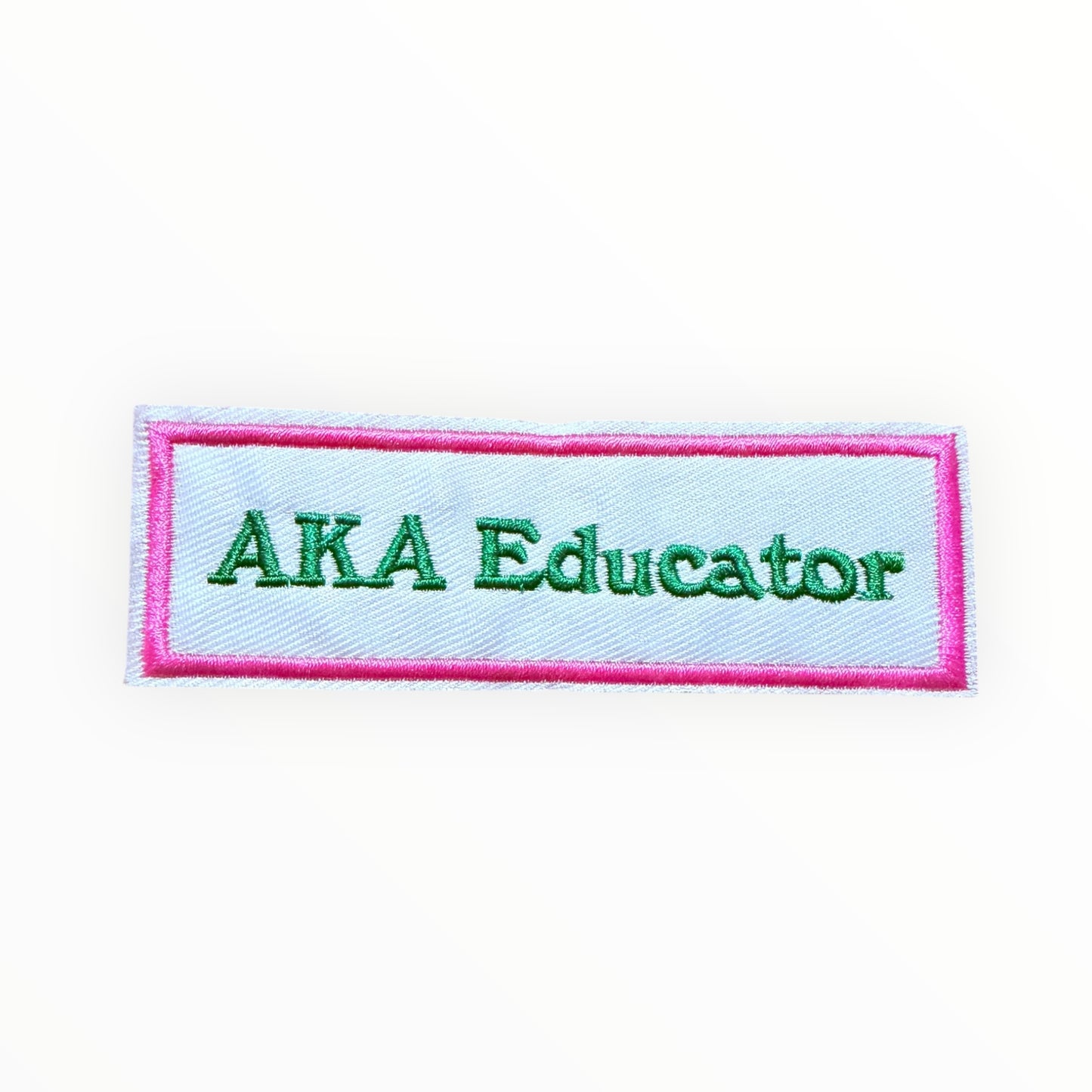 AKA educator name strip patch