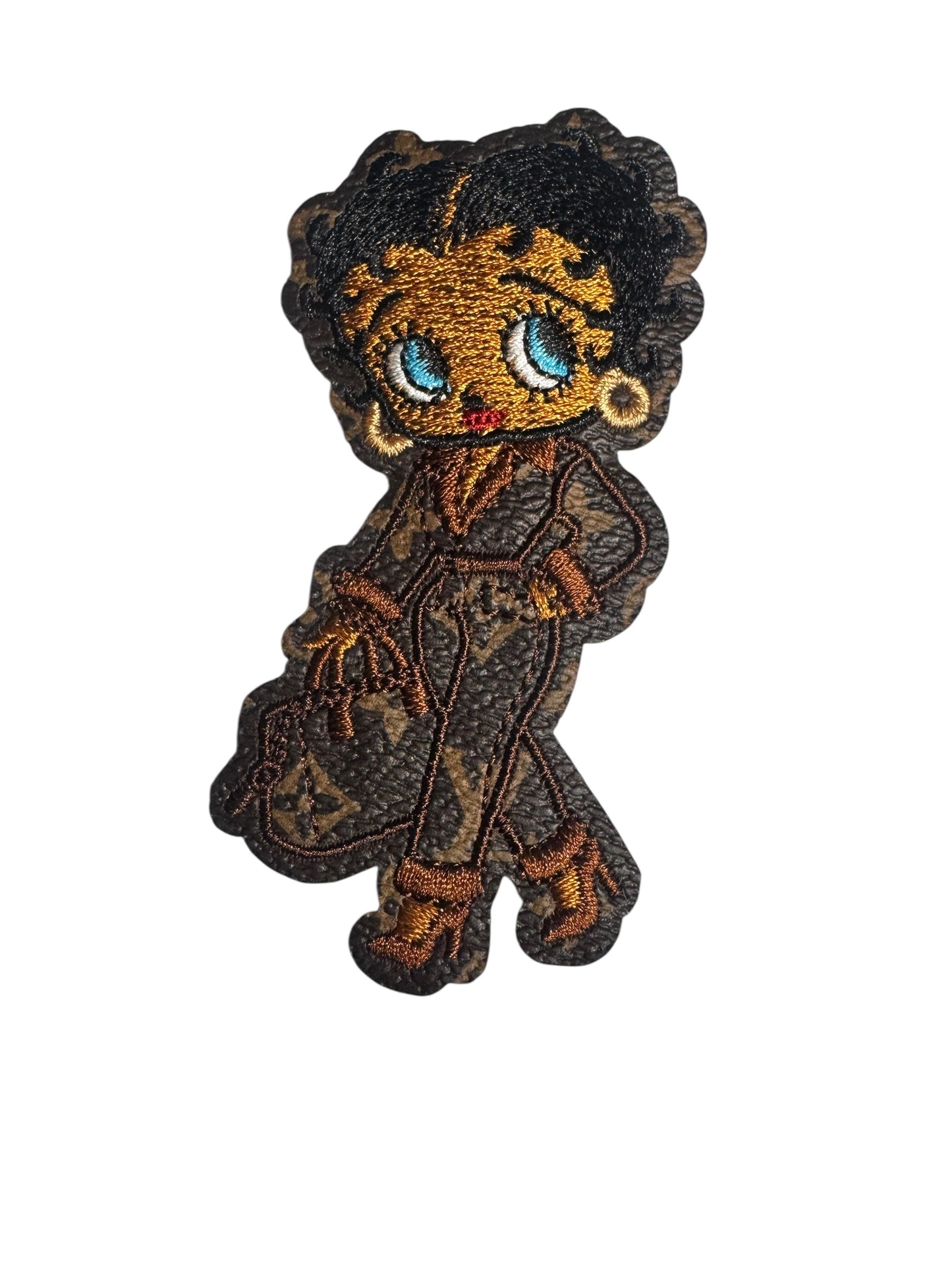 LV-INSPIRED BROWN FAUX LEATHER BUSINESS WOMAN BETTY