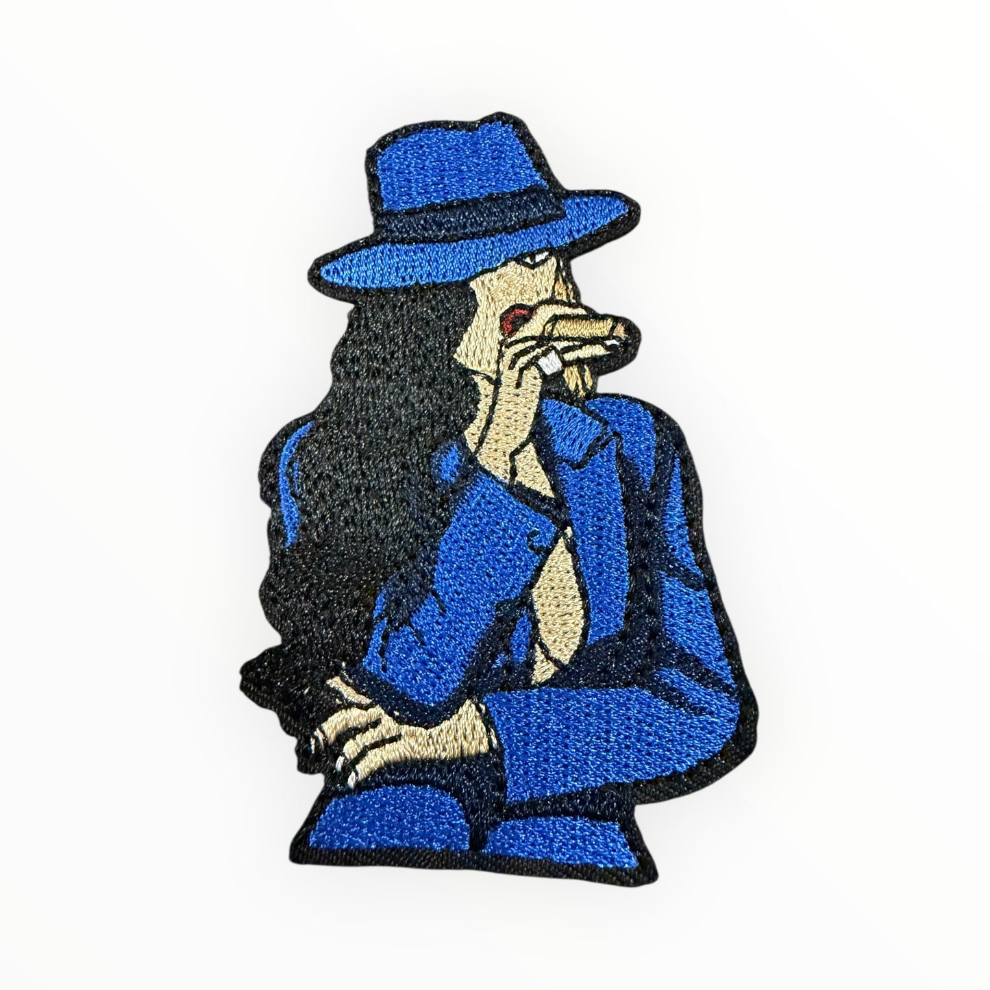 Blue fedora girl character patch