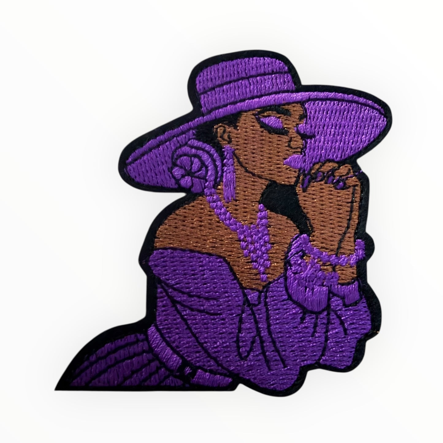 Purple diva lady patch