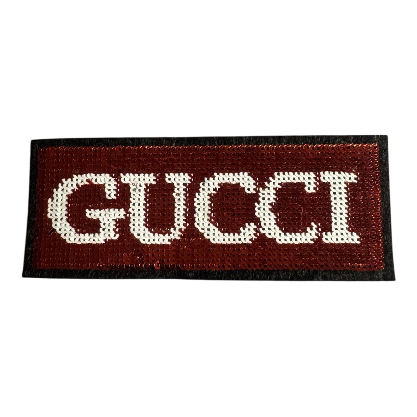 GG-INSPIRED RED SEQUIN WORD PATCH