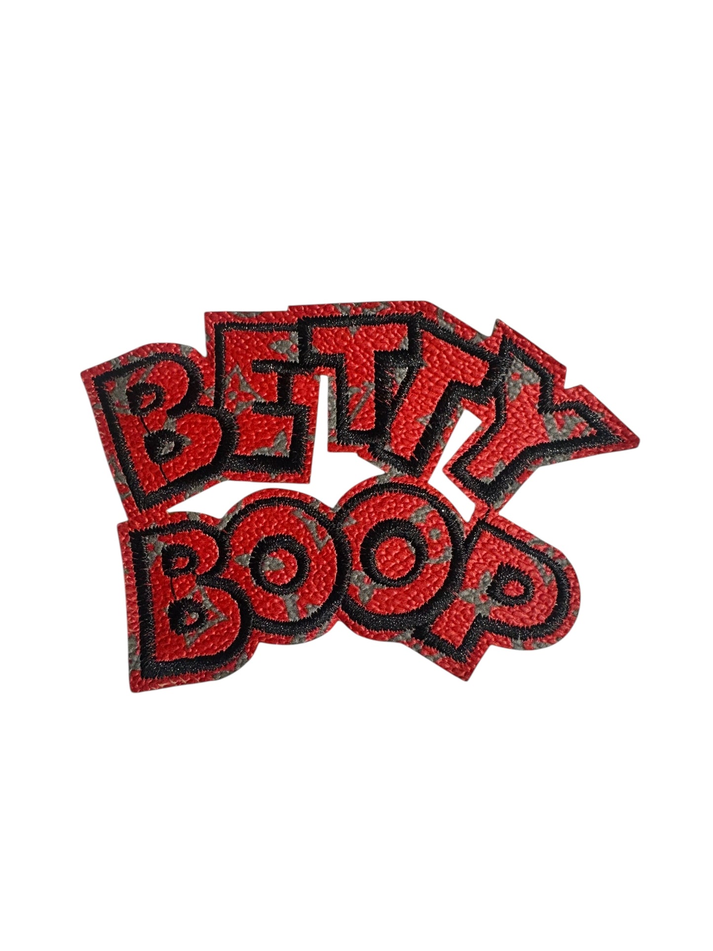 LV-INSPIRED RED MATERIAL BETTY BOOP WORDS