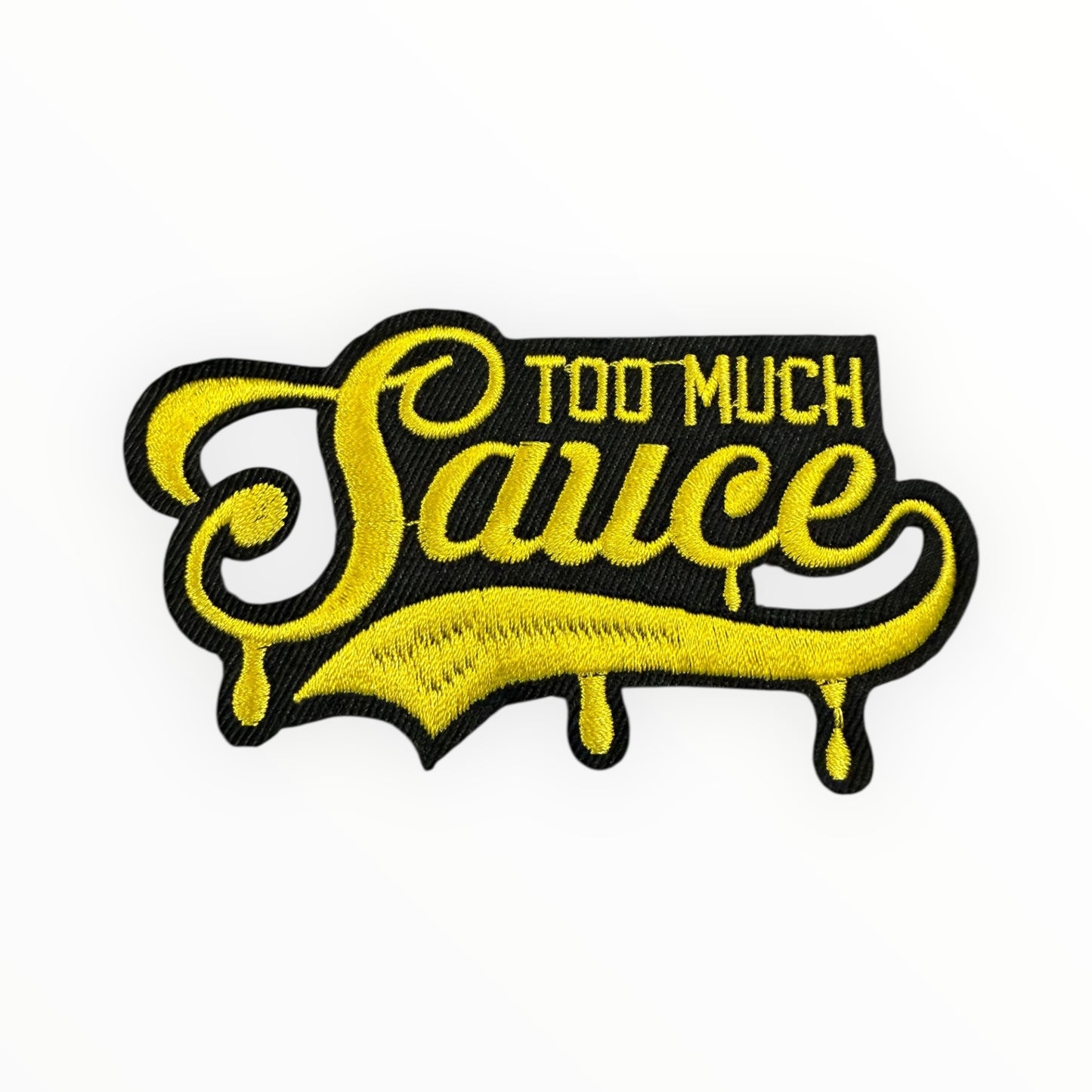 Too much sauce script patch (black and gold)