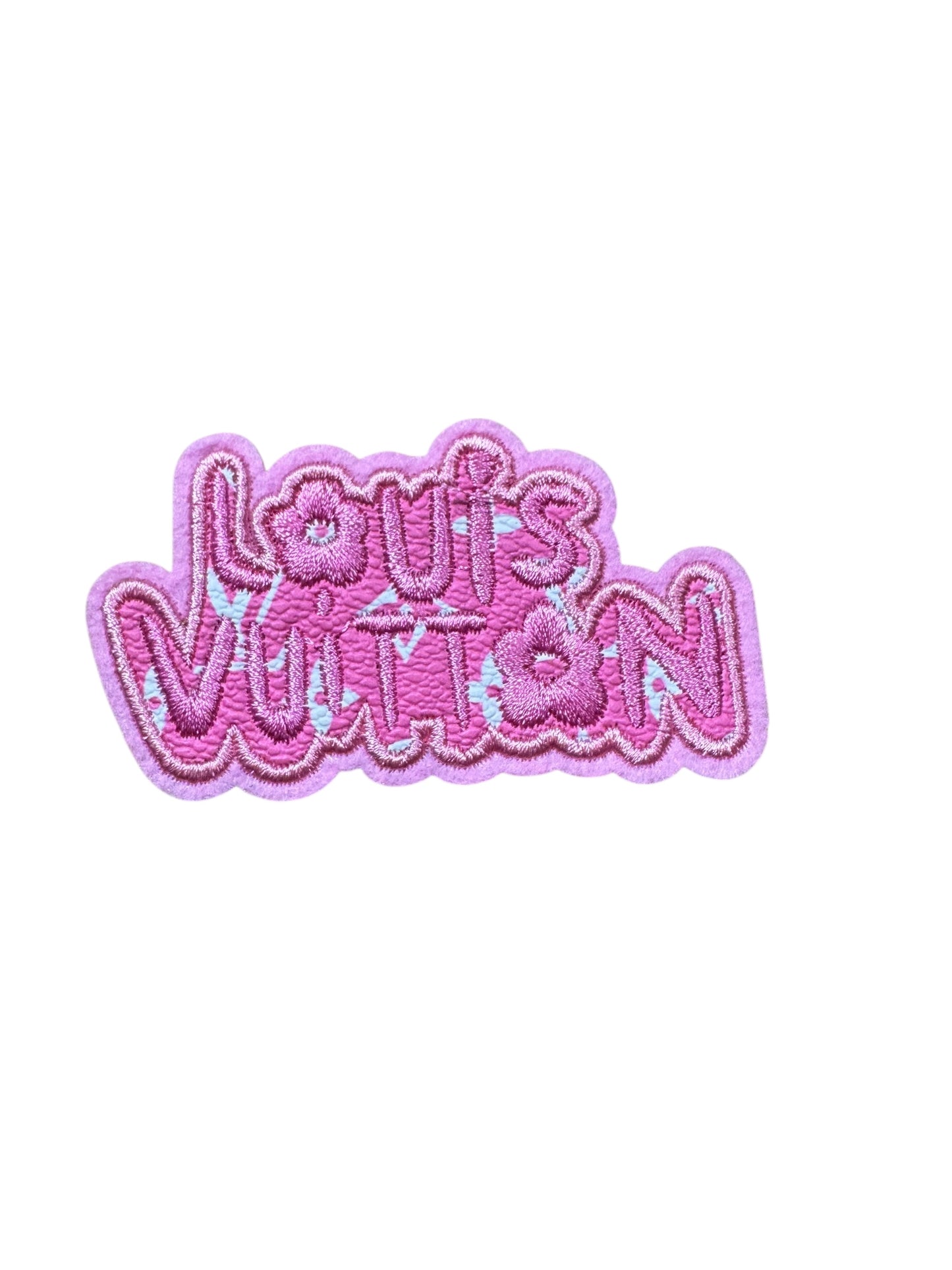 LV-INSPIRED PINK FAUX LEATHER BRAND NAME