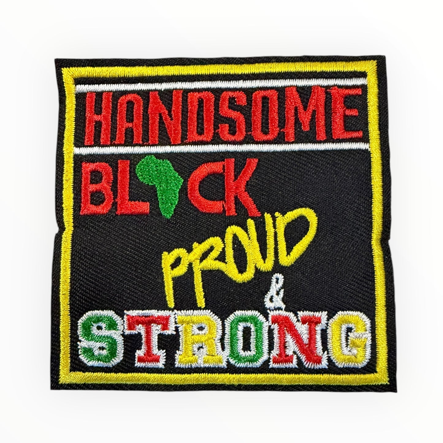 Handsome black proud and strong patch