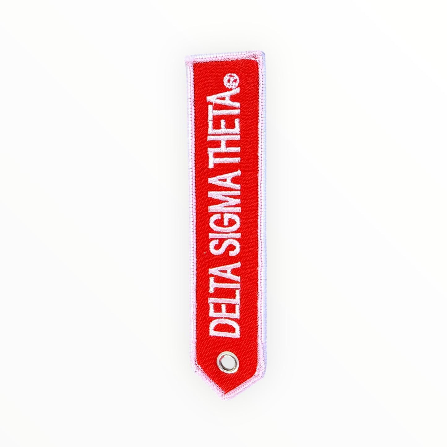 Delta sigma theta luggage tag keychain