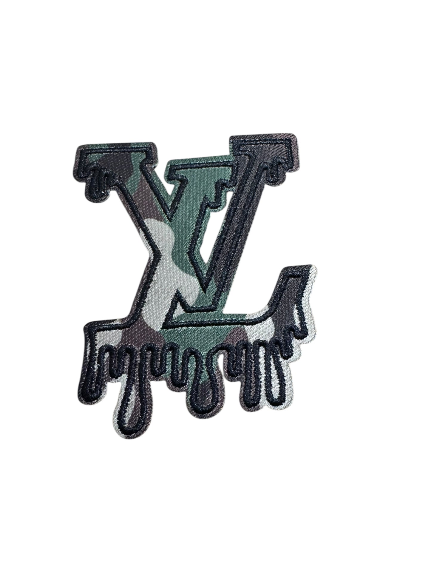LV-INSPIRED CAMO DRIP LETTERS