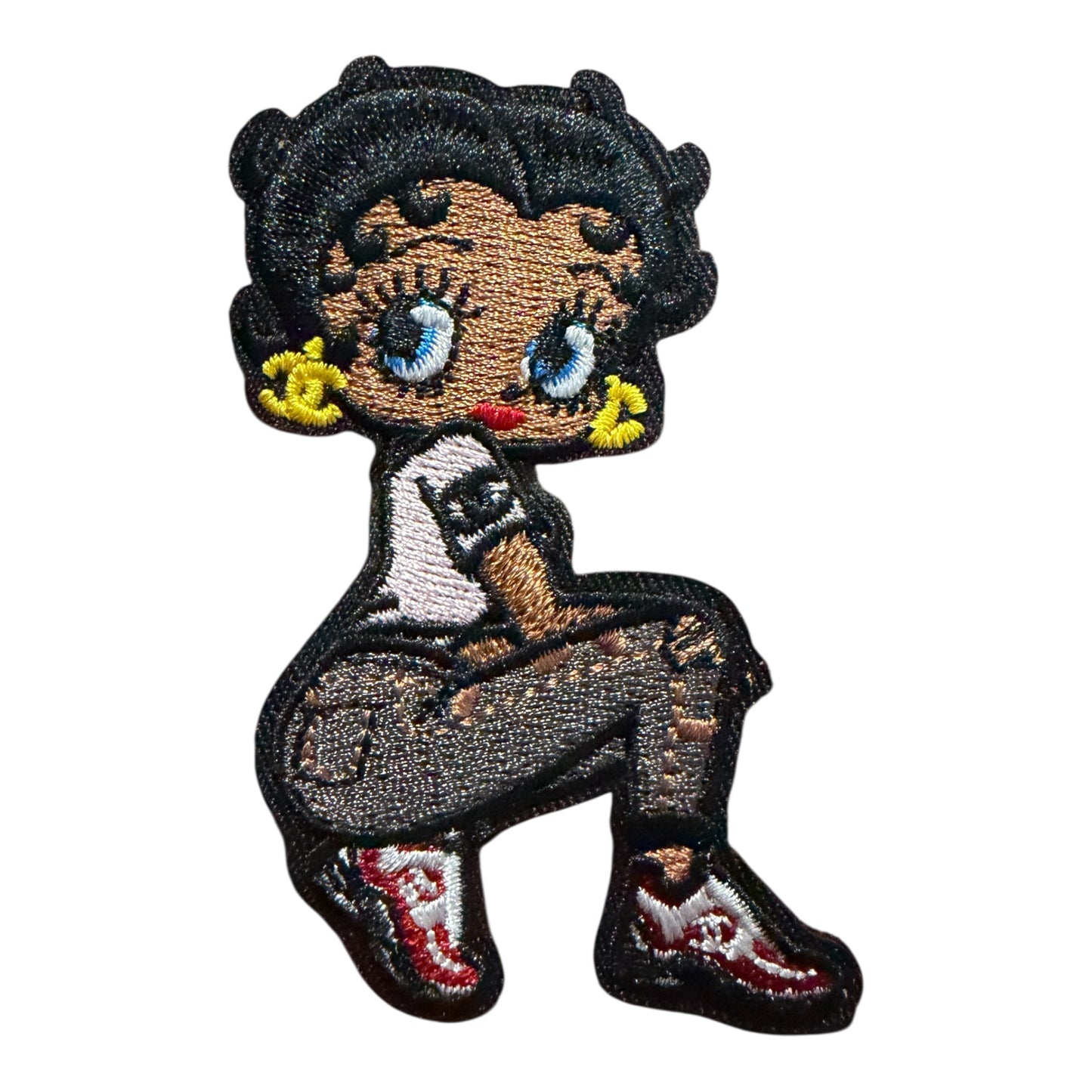 CC Betty w/burgundy sneakers patch
