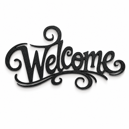 3D Printed Welcome Sign | Door Wreath Insert & Home Décor
