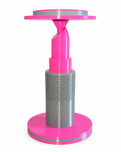 3D Printed Lipstick Candle Holder – Decorative Candle Stand Pink