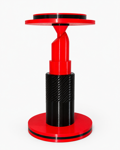 3D Printed Lipstick Candle Holder – Decorative Candle Stand Red