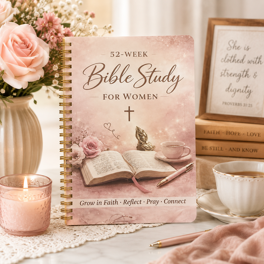 52-Week Bible Study for Women | Spiral-Bound Christian Devotional & Guided Faith Journal