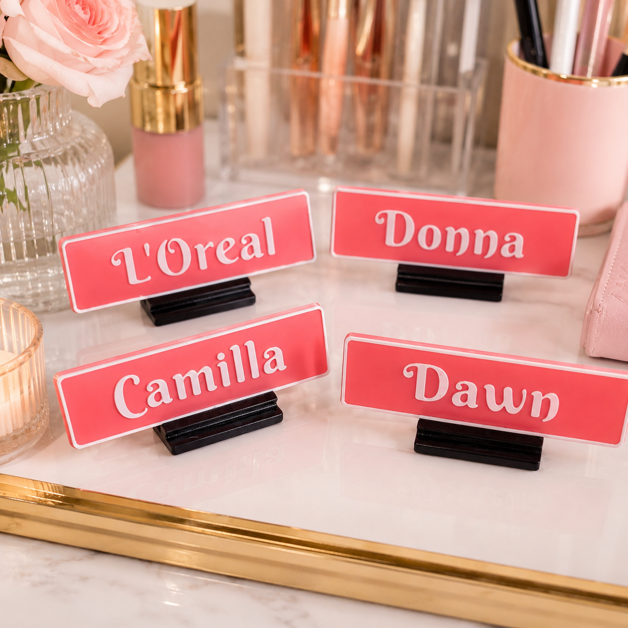 Personalized 3D Printed Mini Nameplate Sign