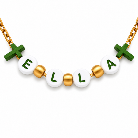 Custom 3D Printed Name Bead Garland | Memorial, Funeral or Party Celebration Prop
