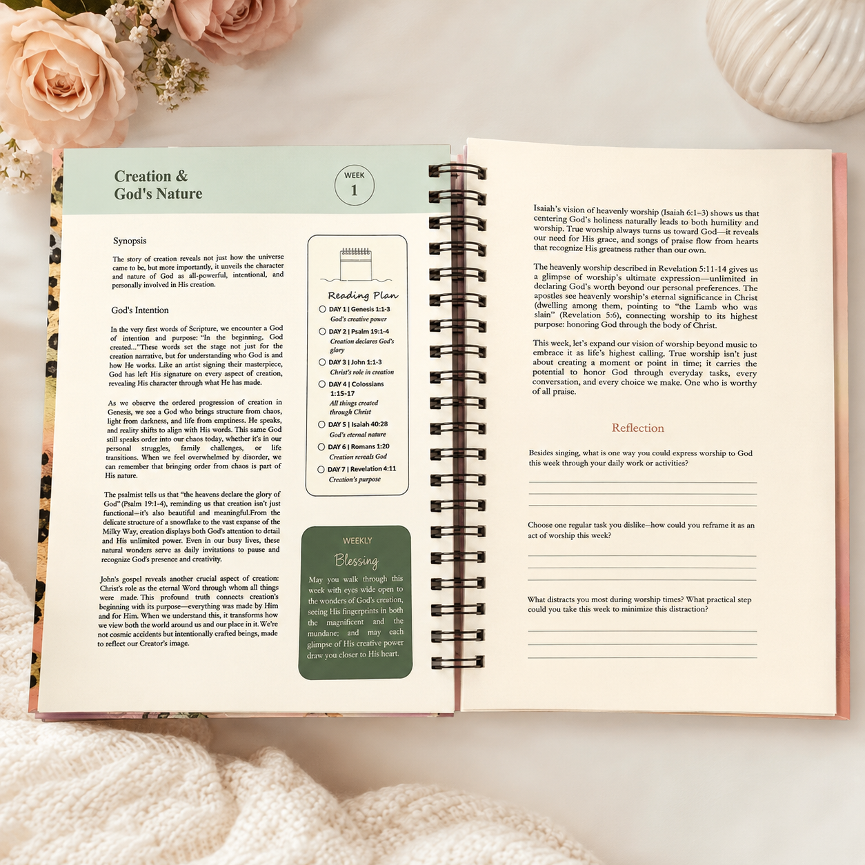 The Bible in 52 Weeks for Women | Spiral-Bound Yearlong Bible Study & Devotional Journal