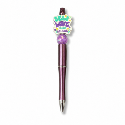 Handmade Beaded Pens – Silicone, Resin & 3D Printed Bead Designs