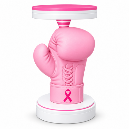 Breast Cancer Awareness Boxing Glove Candle Holder