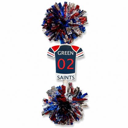 Personalized School Spirit Stick – Custom Name & Number Jersey