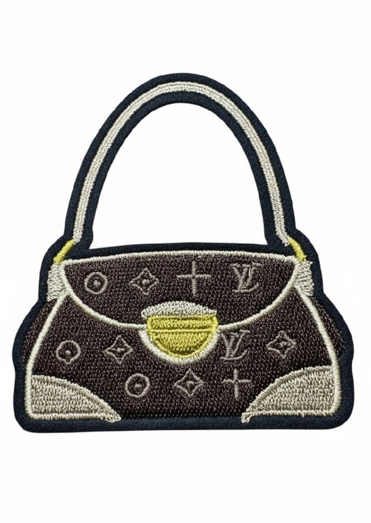 LV-INSPIRED BROWN HANDBAG W/STRAP