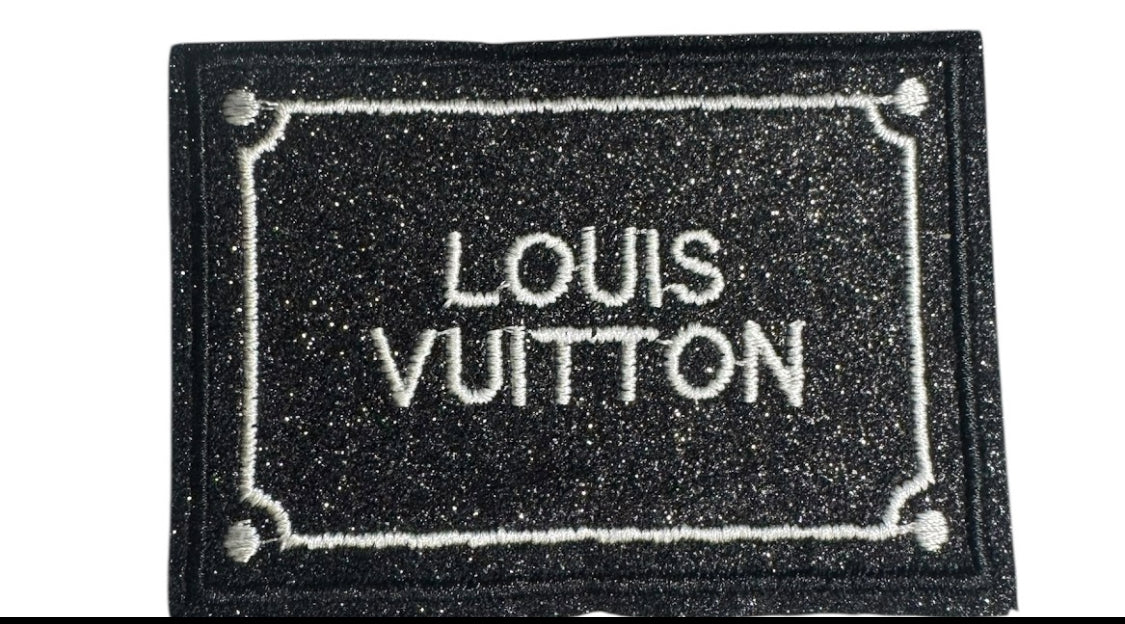 LV-INSPIRED  BLACK GITTER SQUARE