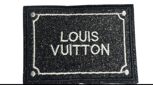 LV-INSPIRED  BLACK GITTER SQUARE