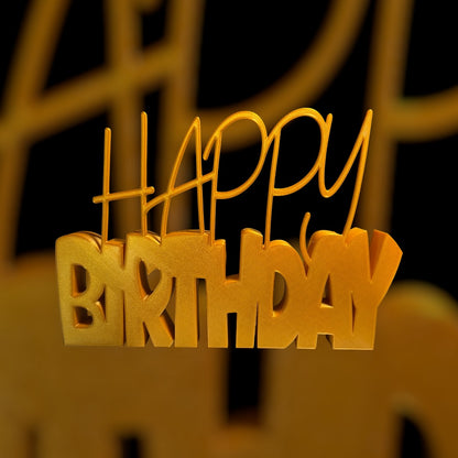 3D Printed Happy Birthday Display Sign
