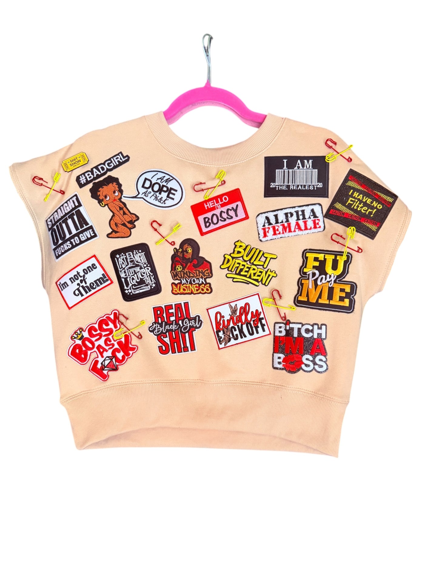 Custom Embellished Cropped Sweatshirt (Made-to-Order)