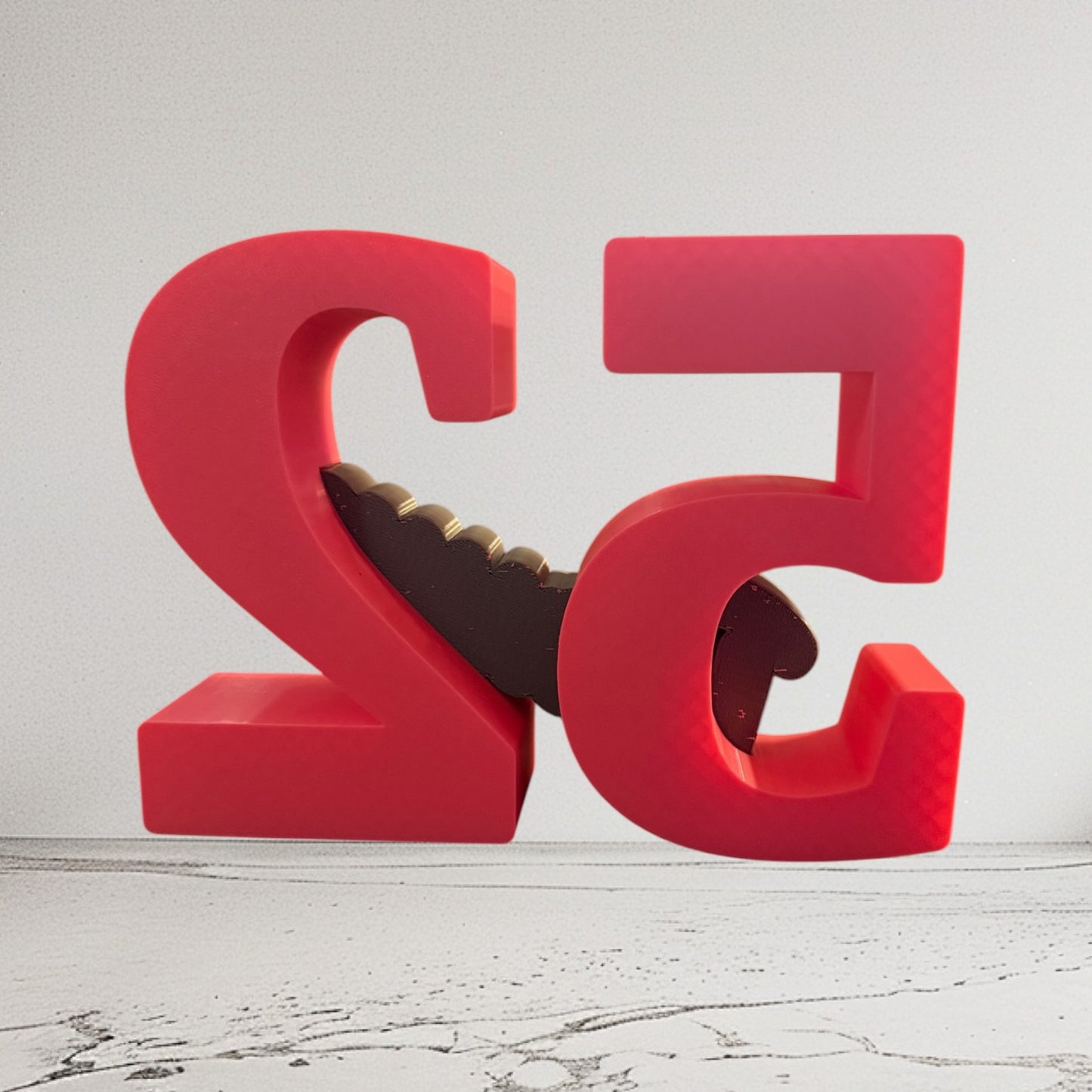 Custom 3D Printed Birthday Number & Name Display