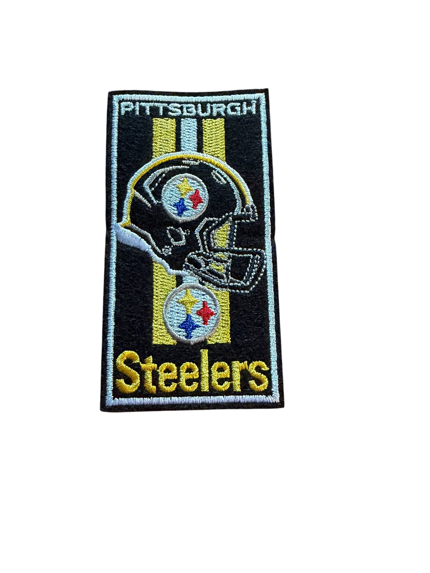 Pittsburgh Steelers Football Verical Helmet Embroidered Patch