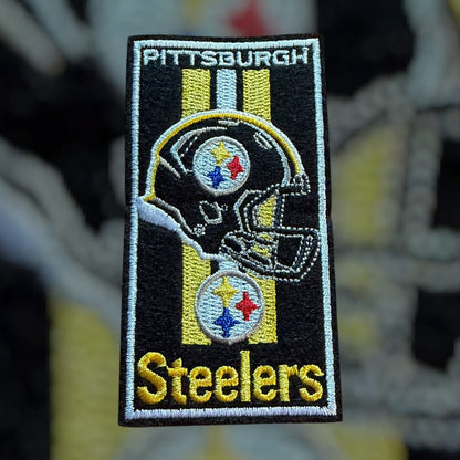 Pittsburgh Steelers Football Verical Helmet Embroidered Patch