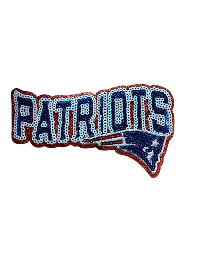 New England Patriots Sequin Embroidered Patch