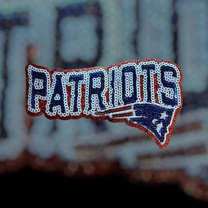New England Patriots Sequin Embroidered Patch