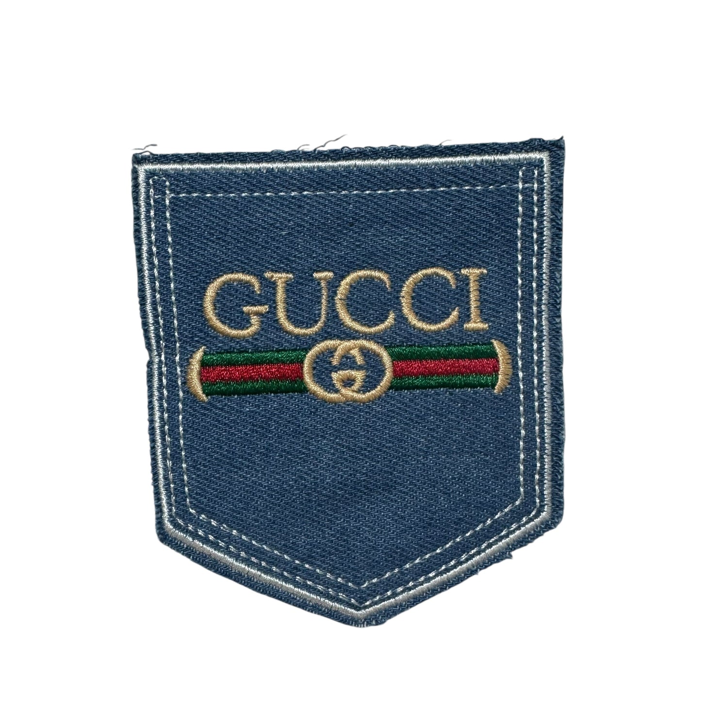 Blue Denim GG Pocket Patch