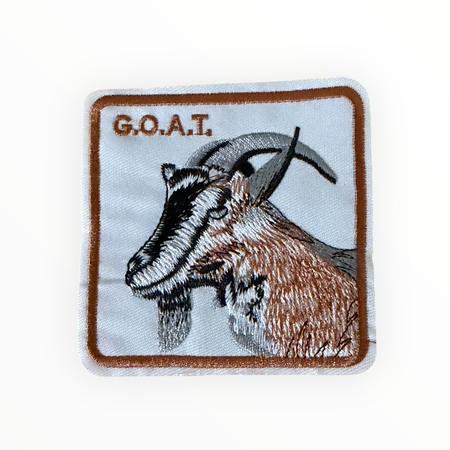 G.O.A.T. Goat Embroidered Patch