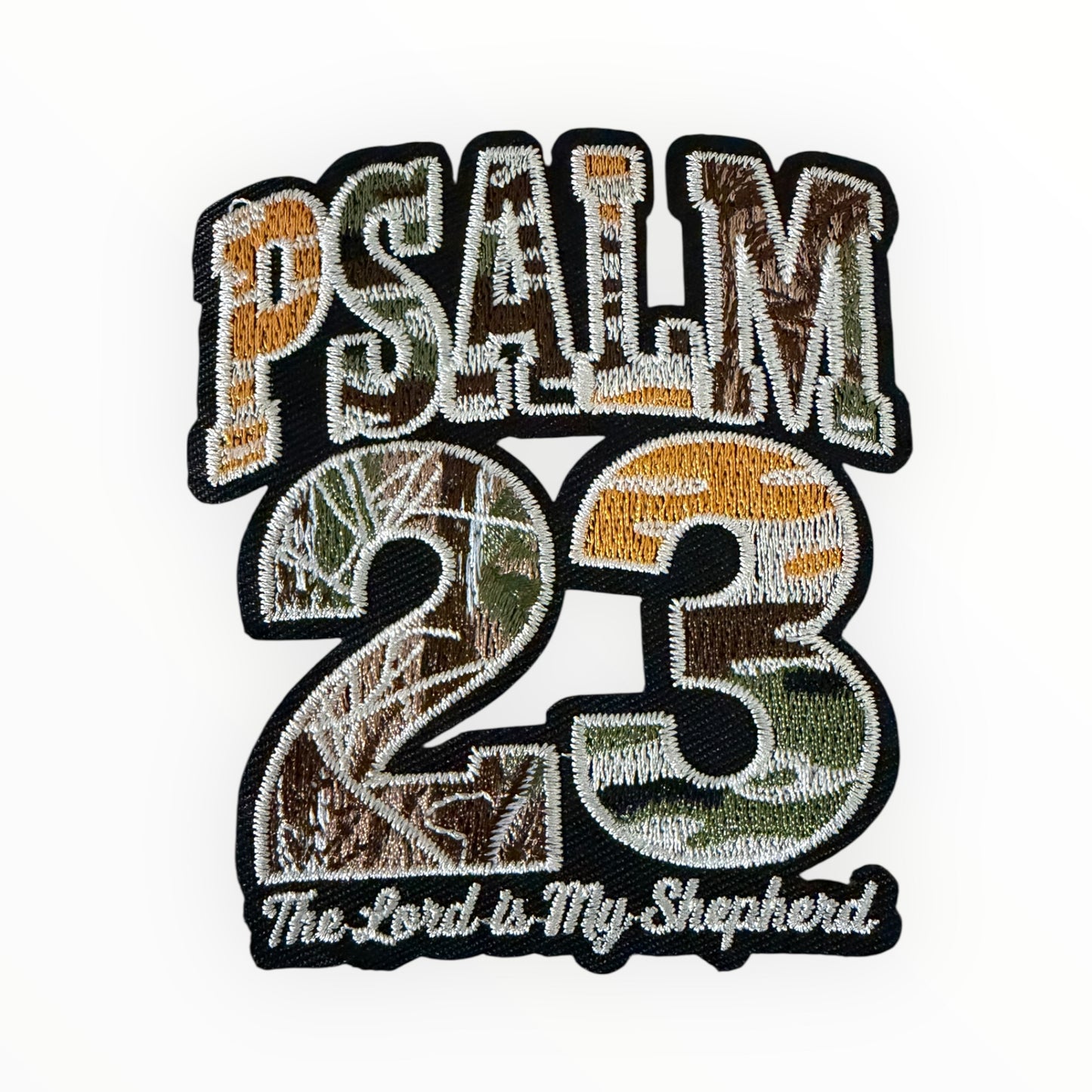 Psalm 23 The Lord Is My Shepherd Small Camo Patch