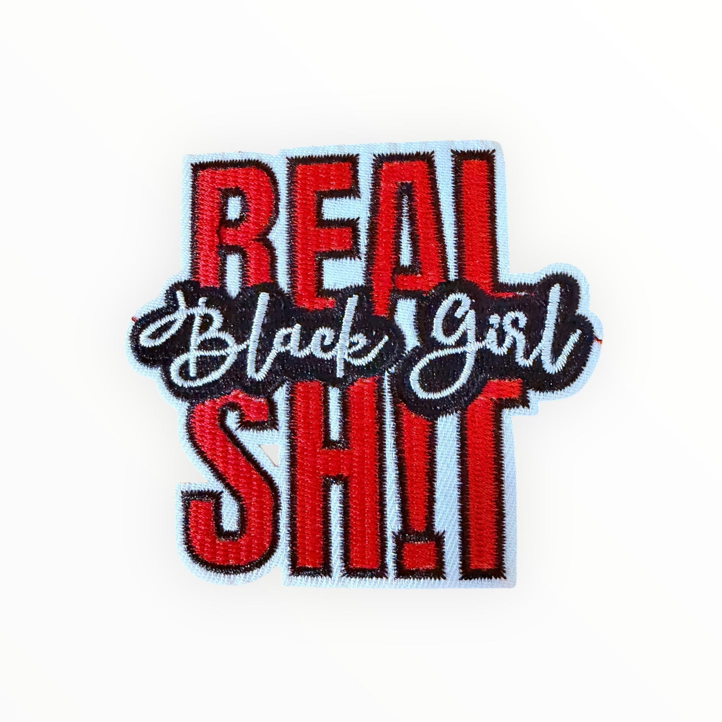 Real Black Girl Shit Patch – Red