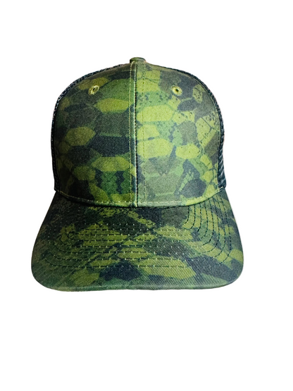 Green Camo Mesh Trucker Cap