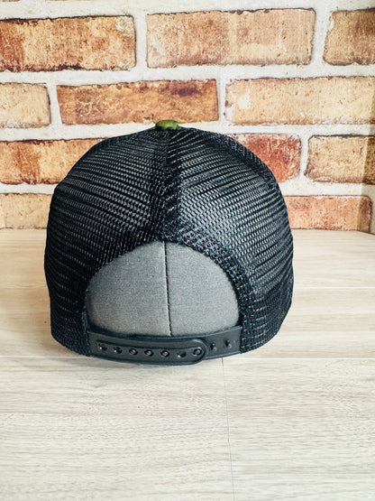 Green Camo Mesh Trucker Cap